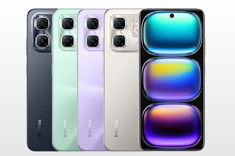 Infinix Hot 50i Smartphone, 128GB Storage, 6GB RAM, 4G - Purple