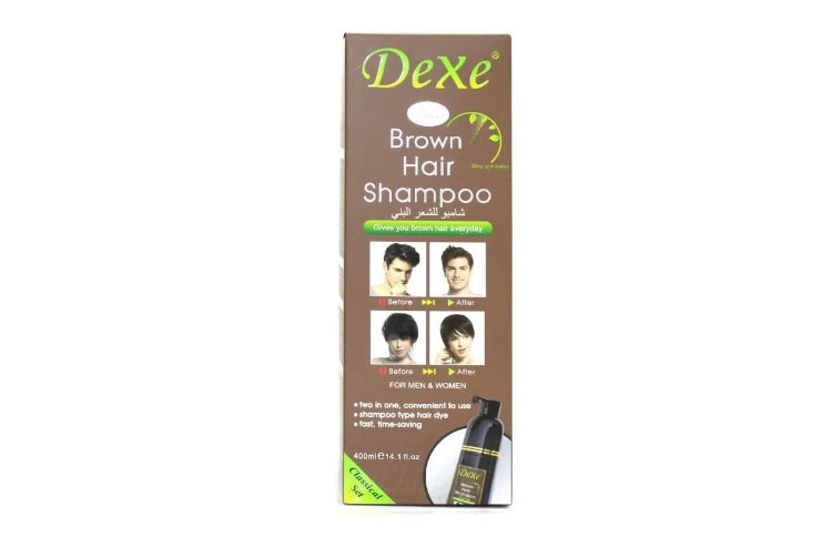 Dexe Shampoo for Dark Brown Hair Dye, 400 ml